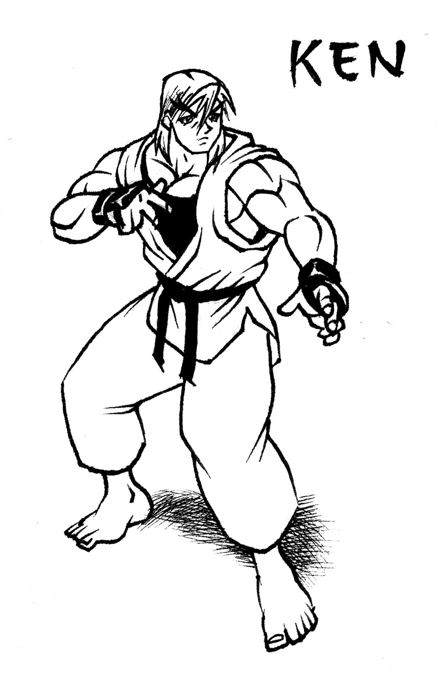 Ken Street Fighter Drawing by animegris on DeviantArt