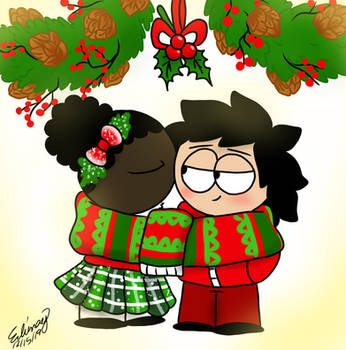 Mistletoe and a warm scarf