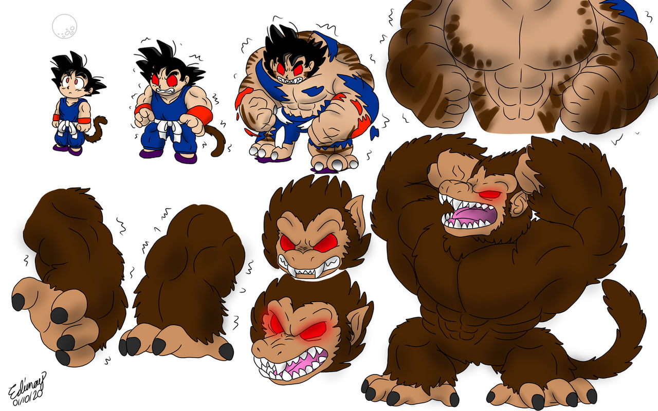 Goku's Great ape form by Edimay on DeviantArt