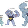 Machop female evolution