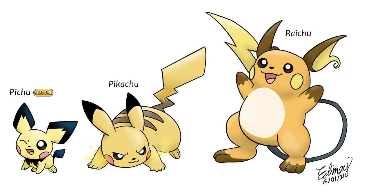 Pikachu Evolution Line by Crestyverse on DeviantArt