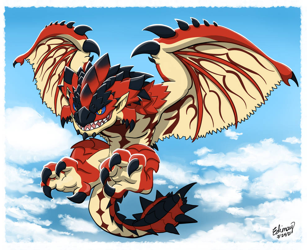 Rathalos the king of the skies by Edimay on DeviantArt