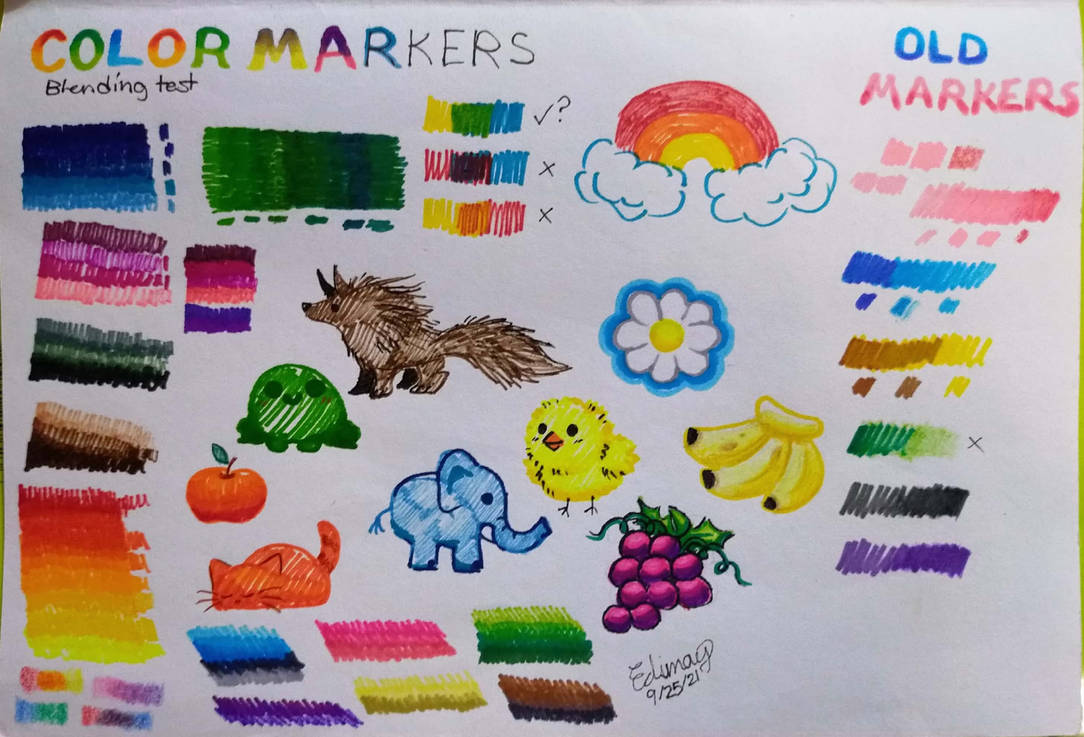 Coloring Marker Test By Edimay On DeviantArt