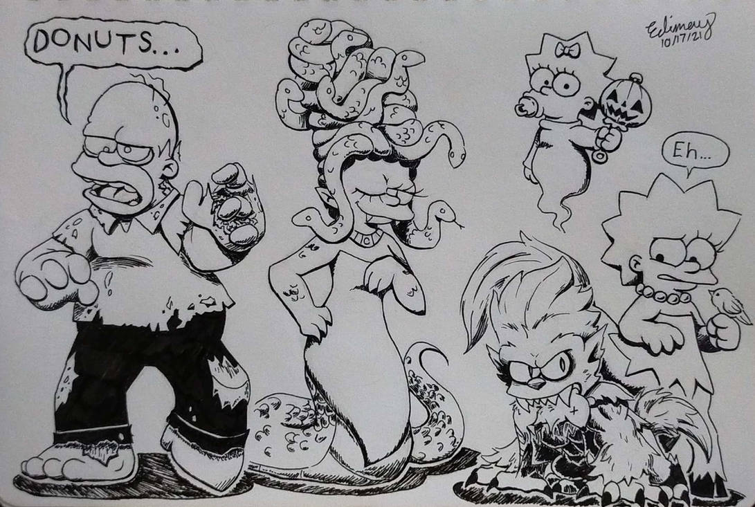 The Simpsons Raspberry Monster The Monster Simpsons by Edimay on DeviantArt