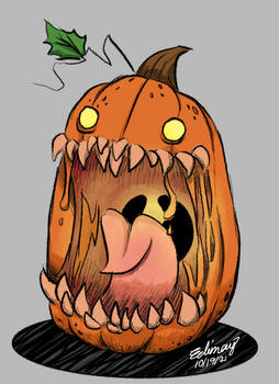 Screaming pumpkin