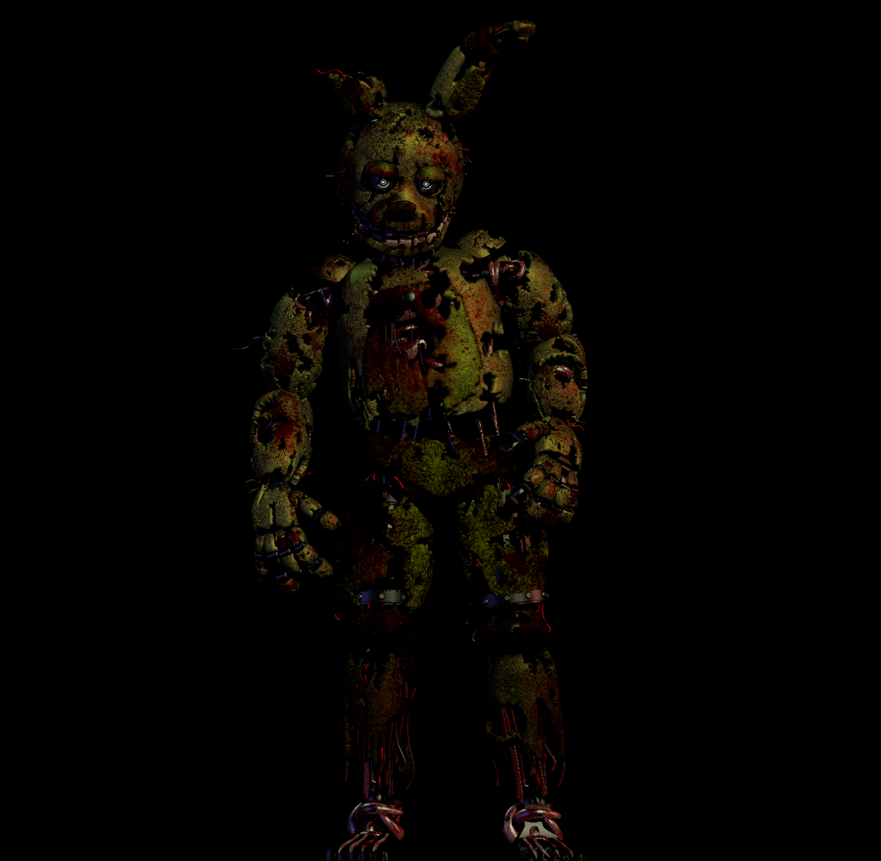 SpringTrap with blood textures by pedrogsr on DeviantArt