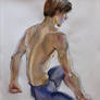 watercolor painting, ballet