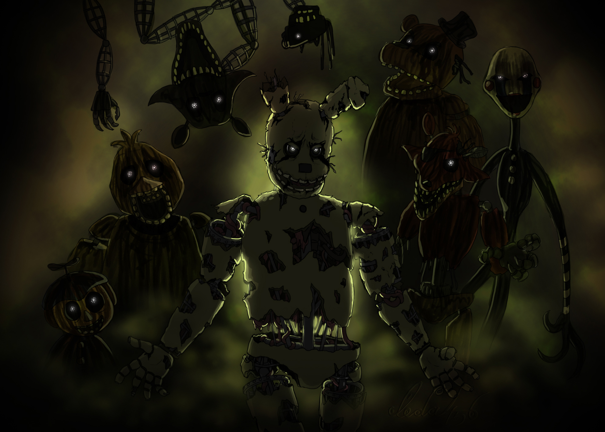 Five Nights at Freddy's 3 Wallpaper by gcjdfkjbrfguithgiuht on DeviantArt