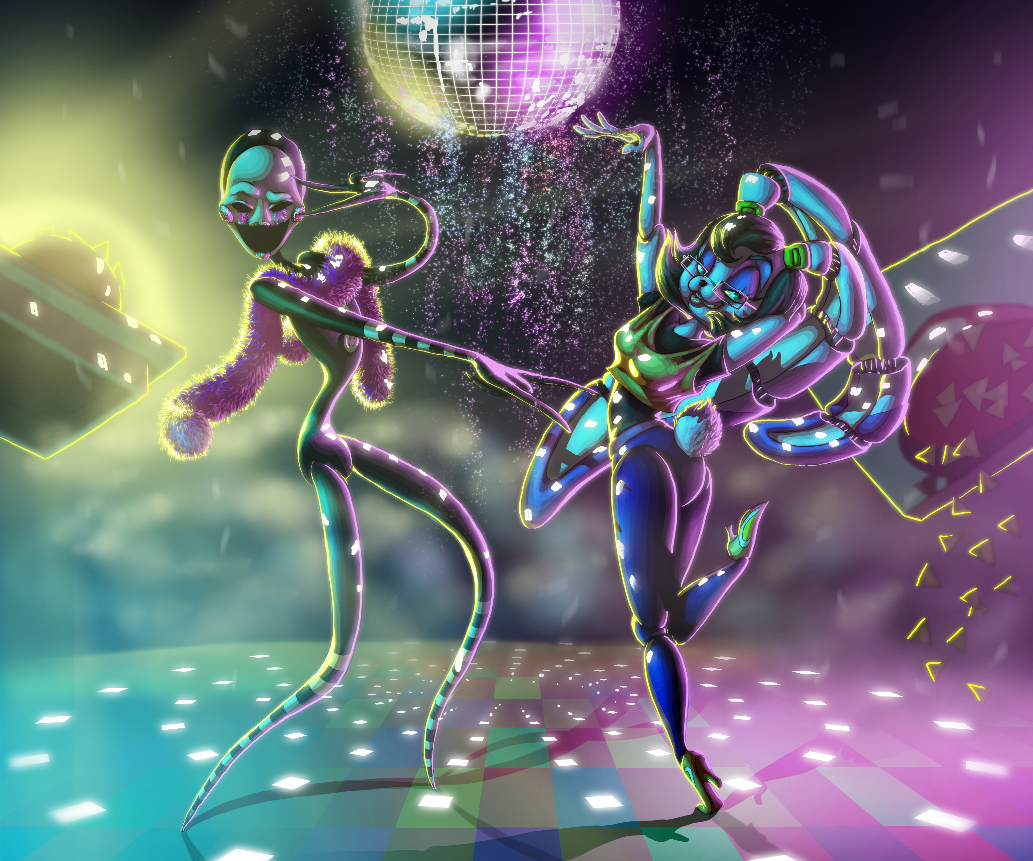 The fabulous glitter dance party