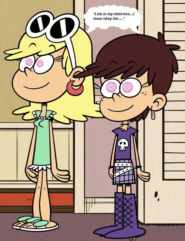 wallpapers Wickedbinge Loud House leni and luna hypnotized to serve lola
