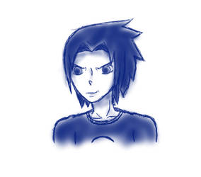 Naruto Sketch: Sasuke Uchiha. by HeavenlyWitchx