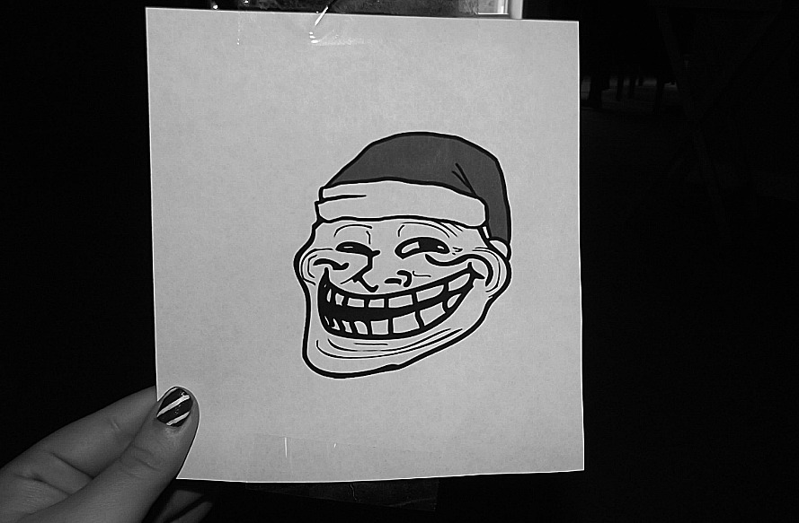 Troll face Present.