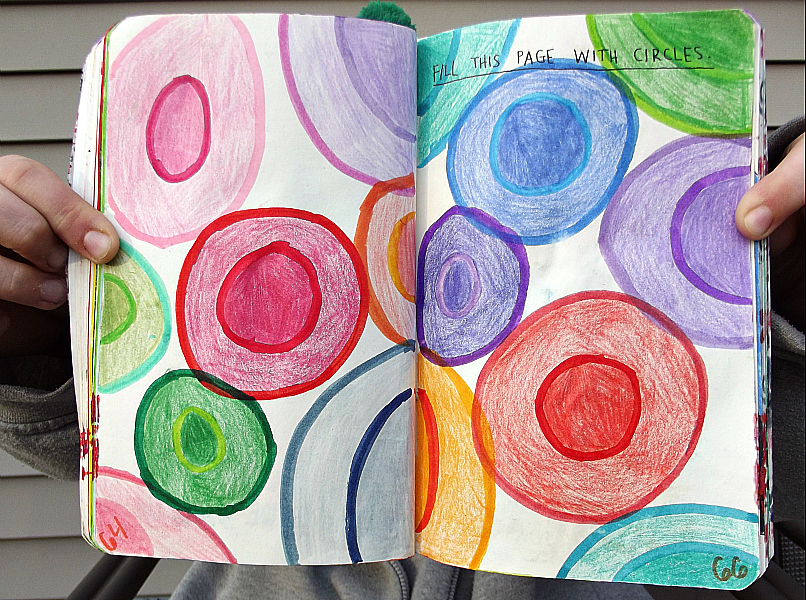 Wreck This Journal: Fill This Page With Circles.