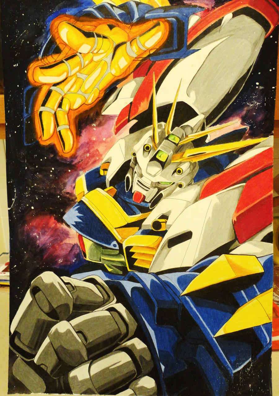 Burning Gundam- Erupting Burning Finger! by RambutanTalc on DeviantArt