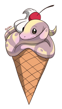 Snek Cone: Strawberry Twinkle