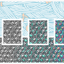 Cybernetic cubes pattern