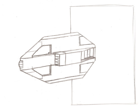 WIP Vehicle Sketch RazorShip