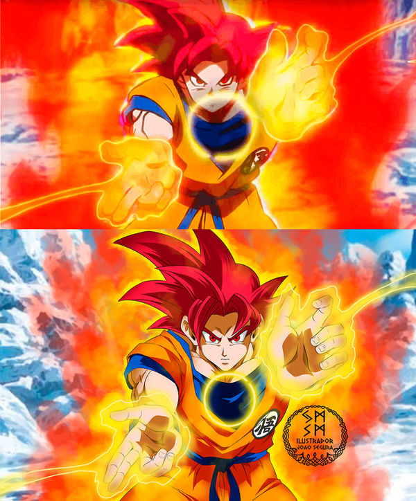 Goku Ssj God Remake by ilustradorjoaosegura on DeviantArt