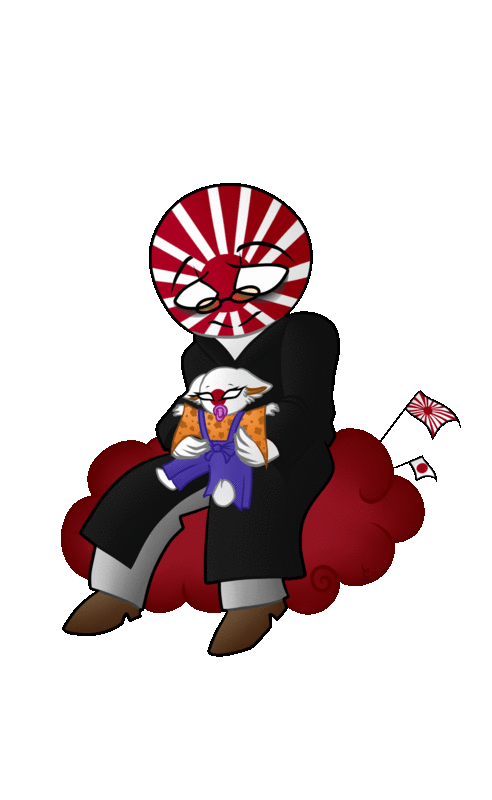 Kami on X: Japan and her father (?) #countryhumans #countryhumansjapan / X