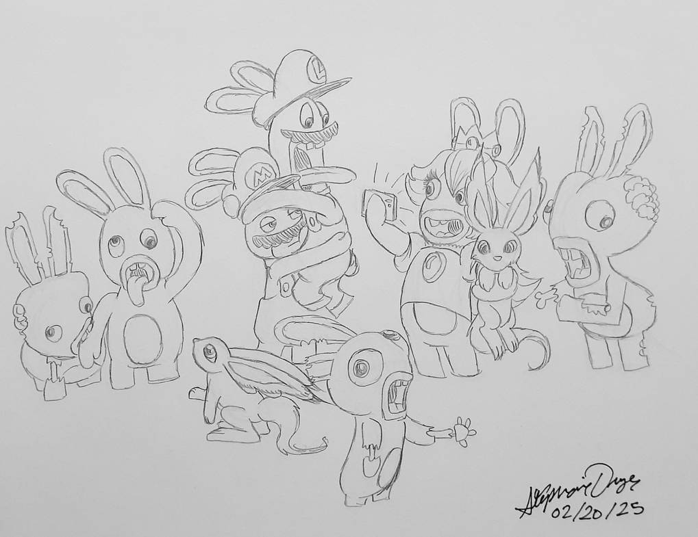 FebruRAY Day 20-Ravin' Rabbids by Spacergirl003 on DeviantArt