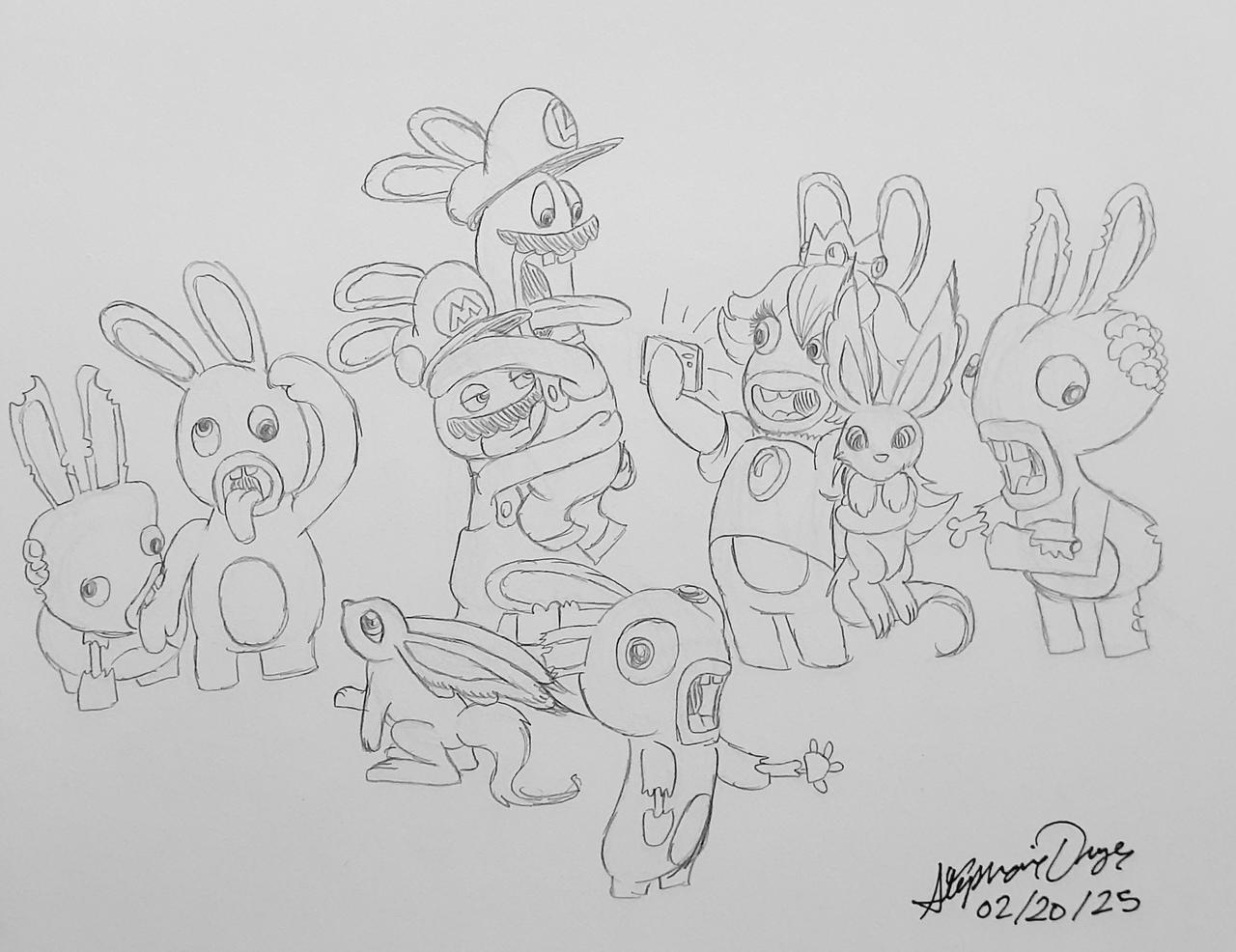 FebruRAY Day 20-Ravin' Rabbids by Spacergirl003 on DeviantArt