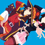 Chomusuke, Megumin And Yunyun Konosuba Minimalist