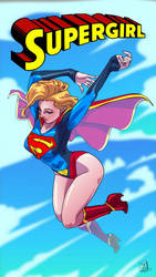 Supergirl air stretch