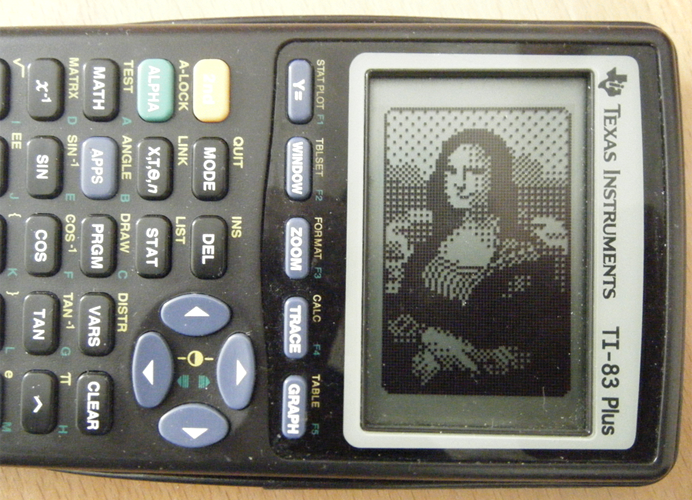 Mona Lisa on a TI-83 by asianpride7625