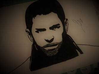 Chris Redfield Portrait # Black Marker