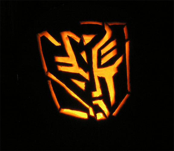 Deceptibot pumpkin