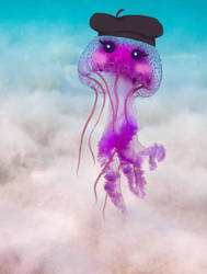 Mauve Jellyfish In Beret