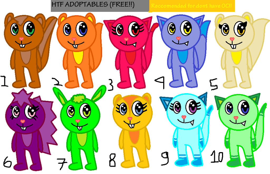 HTF Adoptables by HanamiYuka-Chan on DeviantArt