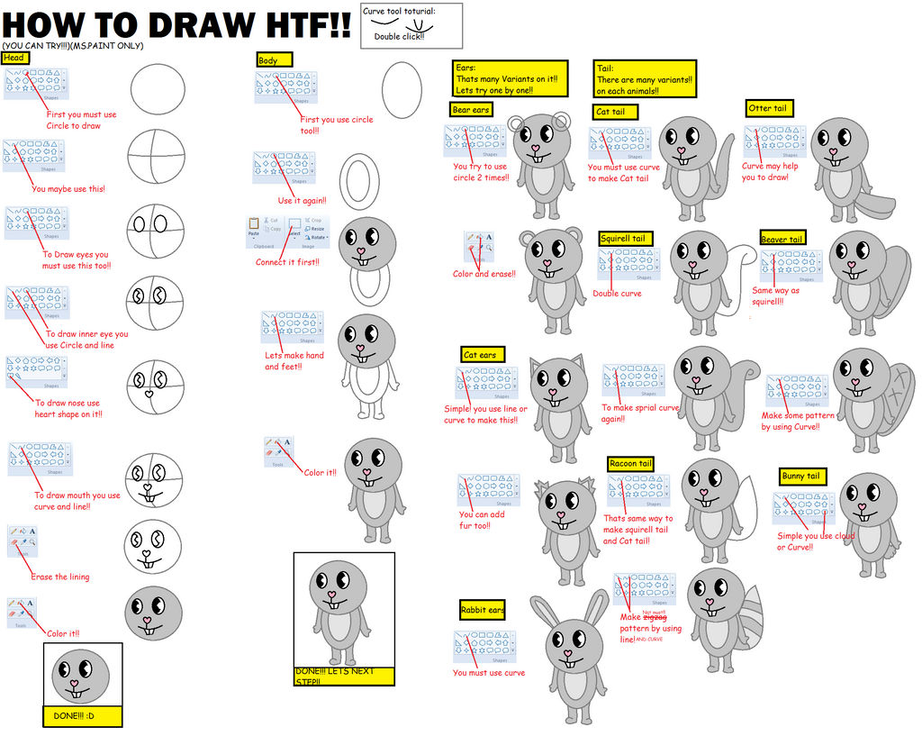 How to draw HTF (With curve tool) by HanamiYuka-Chan on DeviantArt