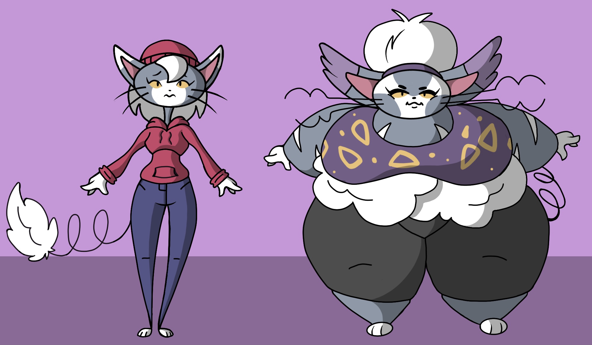 Transformacorp Random Glameow and Purugly gals by TransformaCorp on DeviantArt