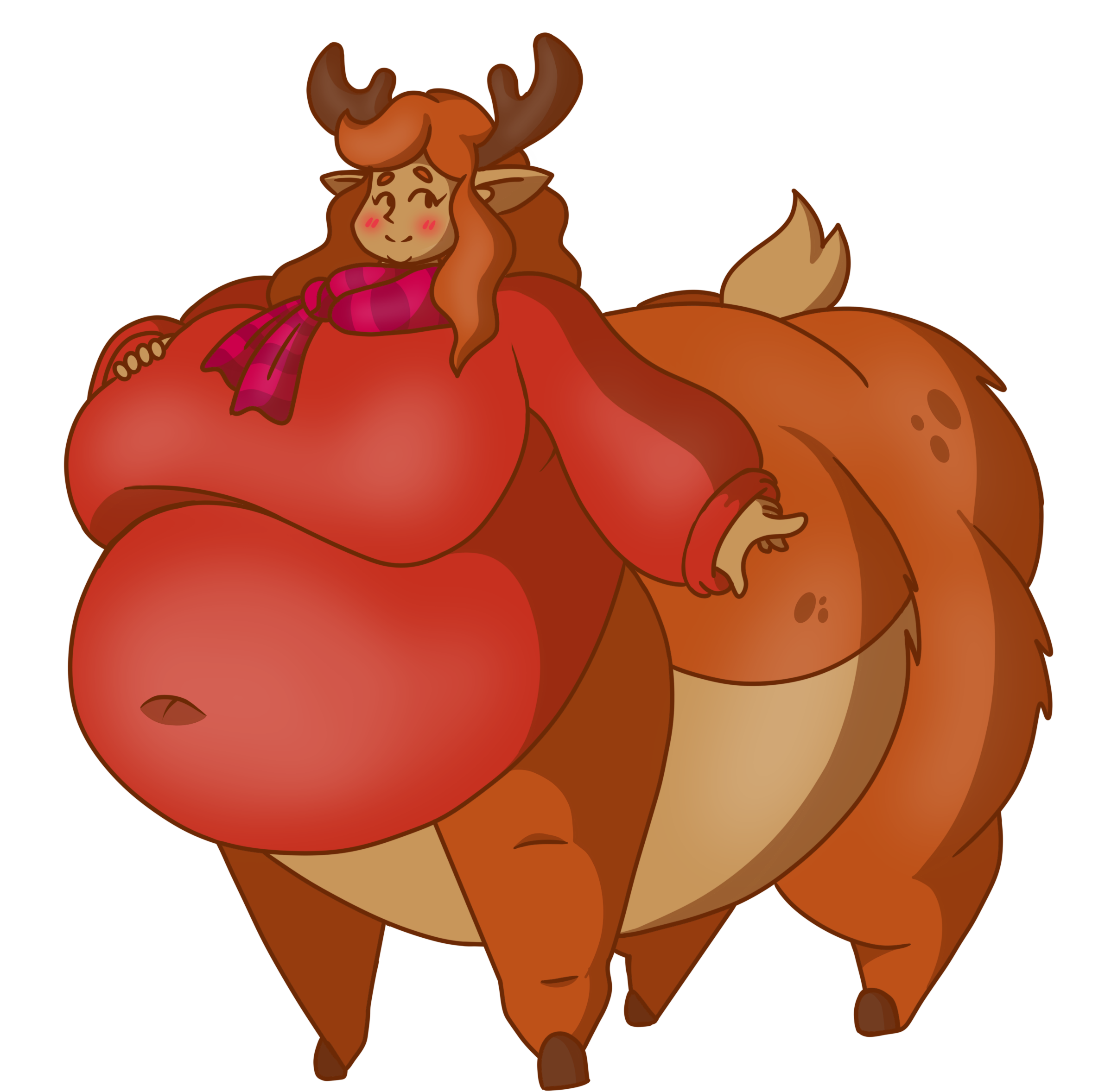 Transformacorp A nameless tubby reindeertaur by TransformaCorp on DeviantArt