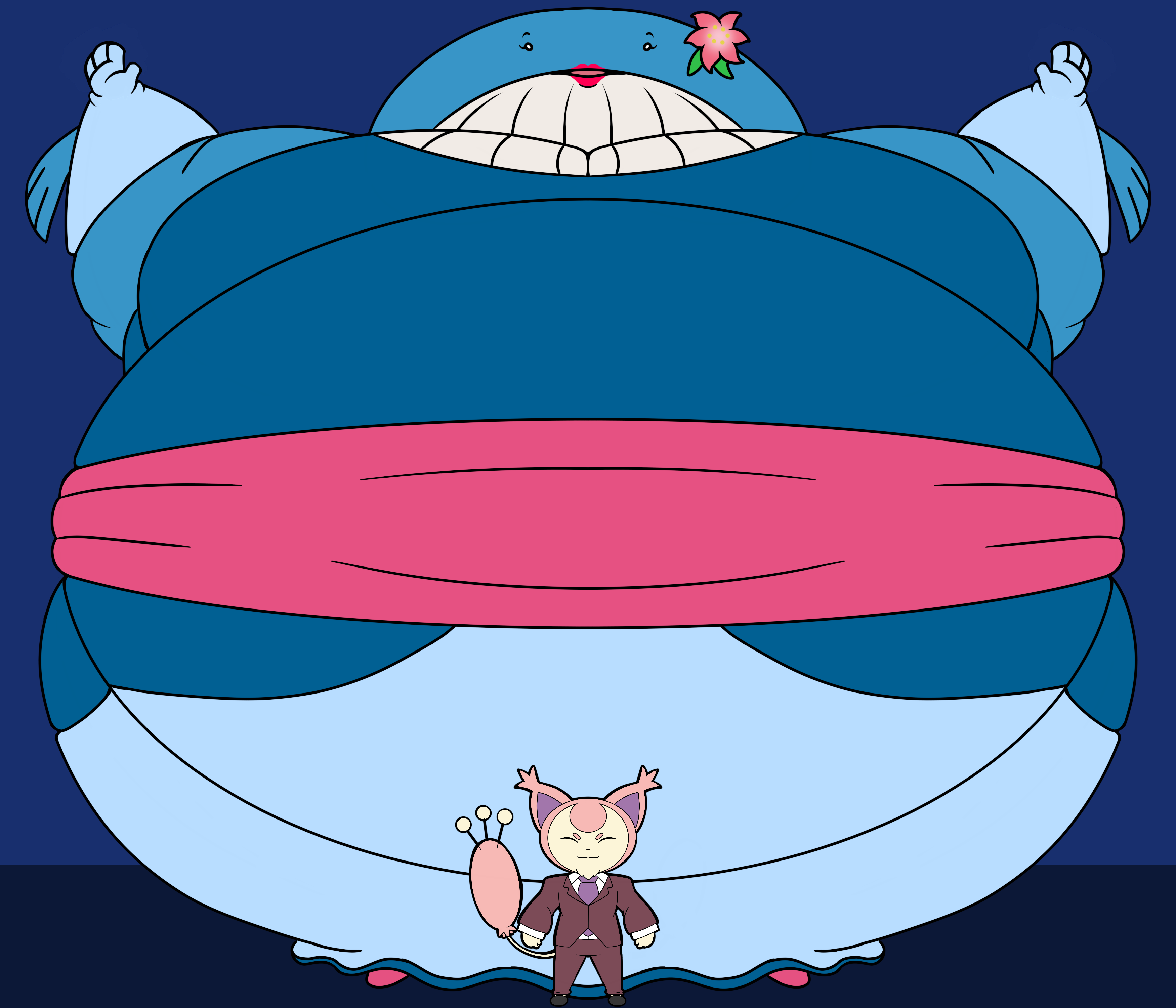 Transformacorp Inflation Xxxl diva wailord and her tiny skitty husband by TransformaCorp on ...