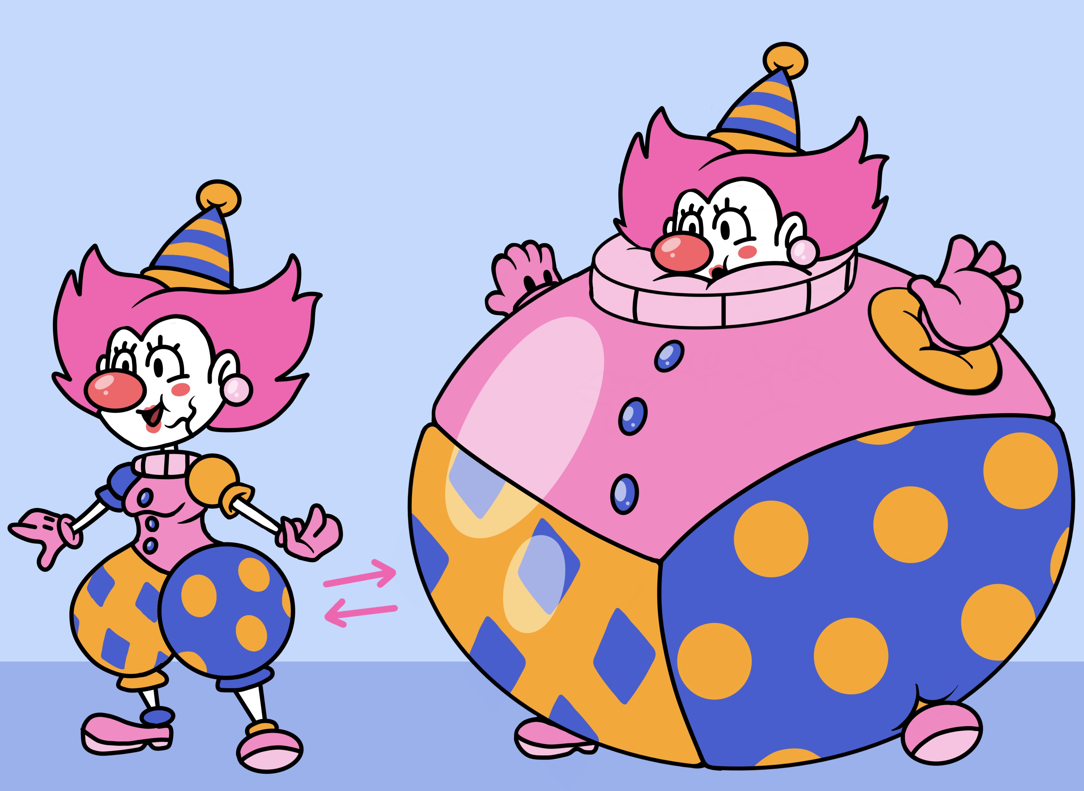 Transformacorp Inflation Gamma but she's a silly inflatable clown by TransformaCorp on DeviantArt