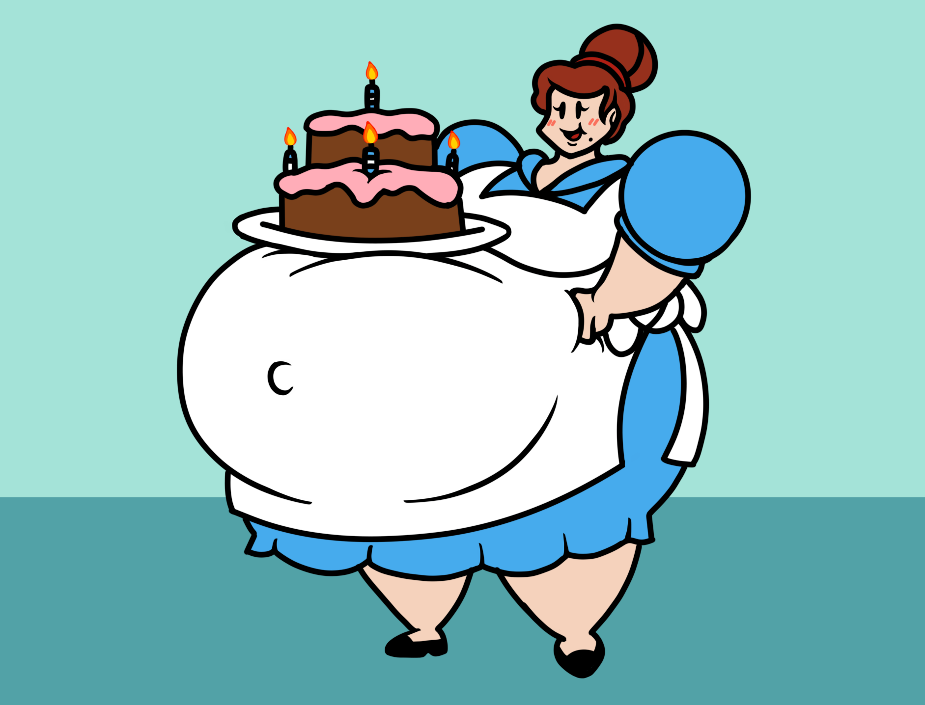 Transformacorp Inflation Angie got a big cake (and an even bigger belly) by TransformaCorp on ...