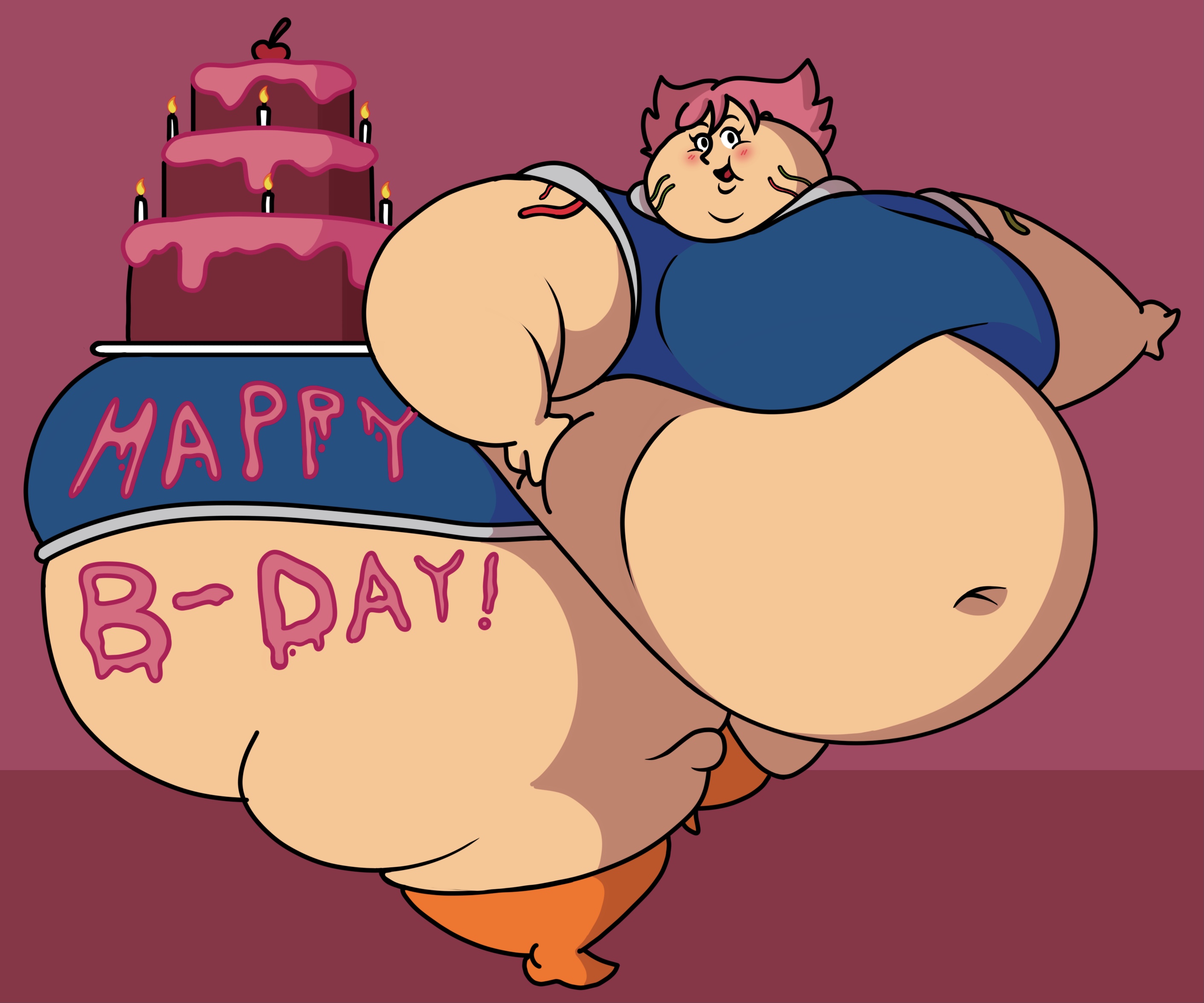 Transformacorp Inflation Phat Gamma with a cake on her cake by TransformaCorp on DeviantArt