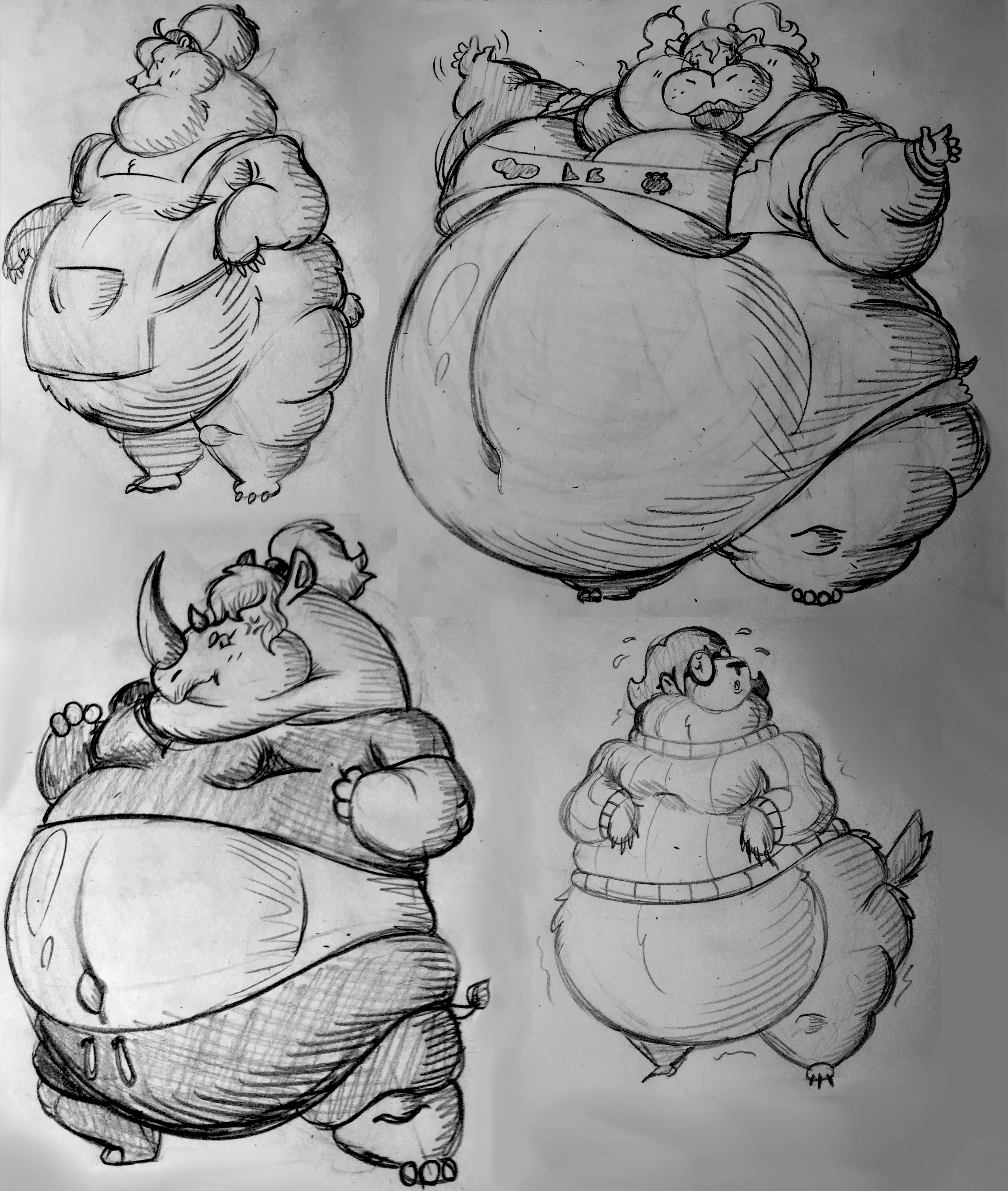 Transformacorp Sketchdumb: some varions anthro ladies by TransformaCorp on DeviantArt