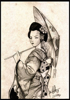 Umbrella Geisha