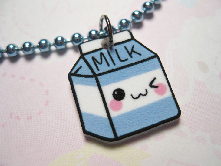 Kawaii Milk Box Necklace