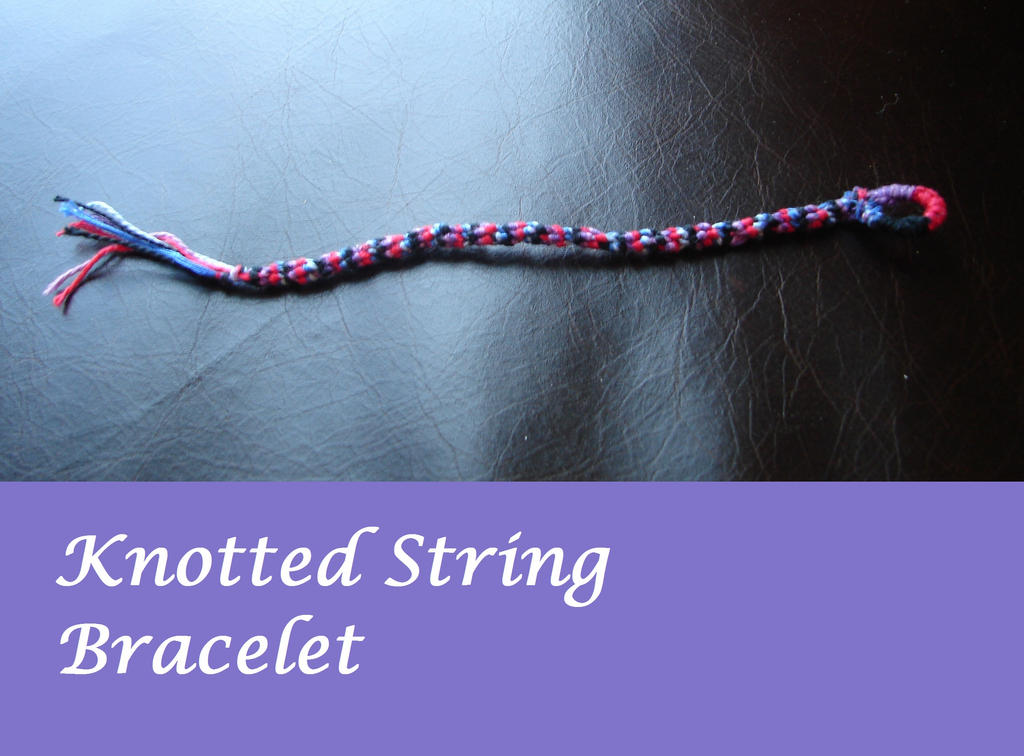 Handmade Knot String Knotted String Bracelet by MariamHanna on DeviantArt