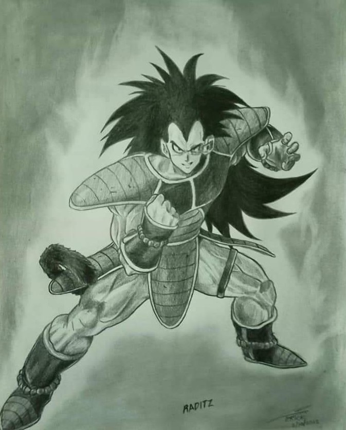 Raditz figure sketch by moonx123 on DeviantArt