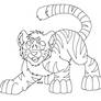 Tiger Cub Lineart MSP