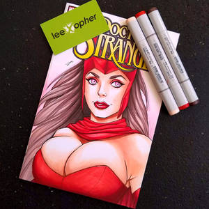 Scarlet Witch Sketch Cover by Lee Xopher