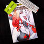 Harley Quinn Winking Sketch Cover by Lee Xopher