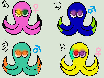 Octoling Adopts #1 (Octopus Form Only) (CLOSED) by Icewolf354 on DeviantArt