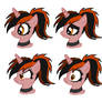 Ebony Tangelo Facial Expressions