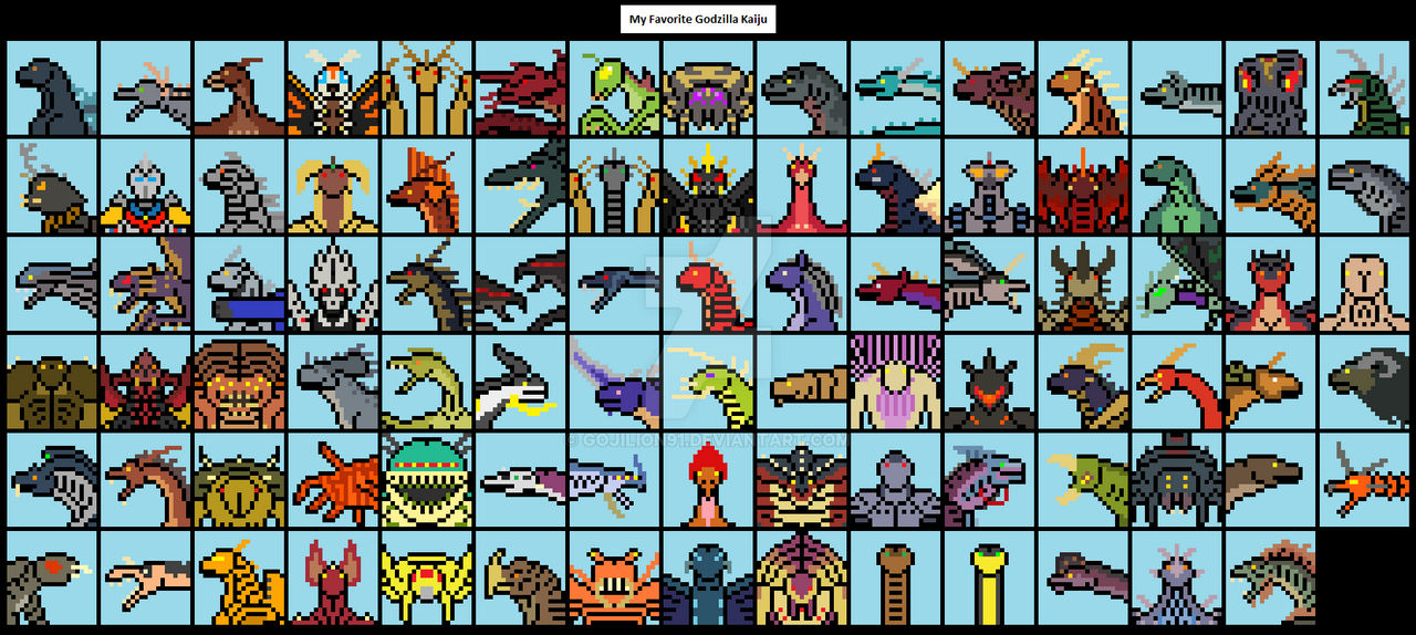 Godzilla Gamecube Roster Godzilla Roster (updated) by Gojilion91 on DeviantArt